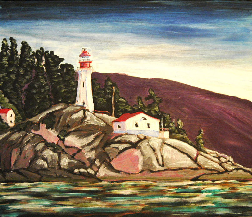Painting of Point Atkinson Lighthouse by Cory Kinney - www.corykinney.com